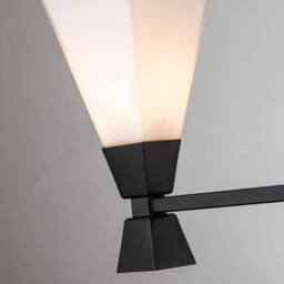 Netlighting Bowtie 3 Light Bathroom Wall Lamp Matte Black IP44 - thumbnail 3