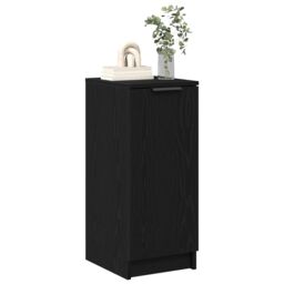Berkfield Home Shoe Cabinet Black Oak 30x35x70 cm Engineered Wood - Size: 30 x 35 x 70 cm - thumbnail 3