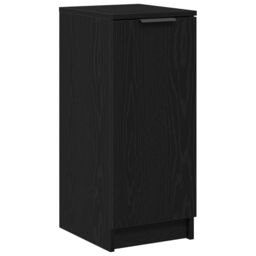 Berkfield Home Shoe Cabinet Black Oak 30x35x70 cm Engineered Wood - Size: 30 x 35 x 70 cm - thumbnail 2