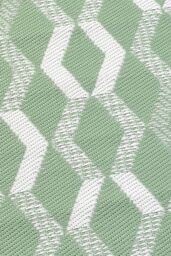 Fusion 'Rico' Outdoor Vertical Zig Zags UV Resistant Outdoor Rug in Green - Size: 170 cm x 120 cm - thumbnail 3