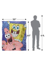 Spongebob and Patrick Cropped Silky Touch Super Soft Throw Blanket 152 X 127 cm in White - thumbnail 5