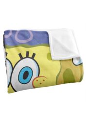 Spongebob and Patrick Cropped Silky Touch Super Soft Throw Blanket 152 X 127 cm in White - thumbnail 3
