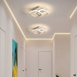 COMELY Ceiling Light Modern 22W, Acrylic Square LED Ceiling Lamp, 4500K, White - thumbnail 3