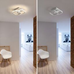 COMELY Ceiling Light Modern 22W, Acrylic Square LED Ceiling Lamp, 4500K, White - thumbnail 5