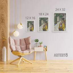 "Artery8 Naturally Gifted Singer Musician Moriz Jung Canvas Wall Art Print - Size: W12"" x H16""" - thumbnail 4