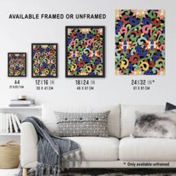 "Artery8 Owen Jones Vibrant Botanical Chinese Textile Pattern Wall Art Print - Size: W12"" x H16""" - thumbnail 3