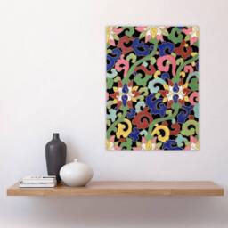"Artery8 Owen Jones Vibrant Botanical Chinese Textile Pattern Wall Art Print - Size: W12"" x H16""" - thumbnail 4