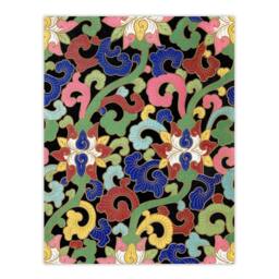 "Artery8 Owen Jones Vibrant Botanical Chinese Textile Pattern Wall Art Print - Size: W12"" x H16""" - thumbnail 1