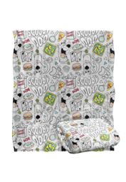 Scooby Doo Blanket, 152x127 cm Scooby All Over Silky Touch Super Soft Throw Blanket in White - thumbnail 2