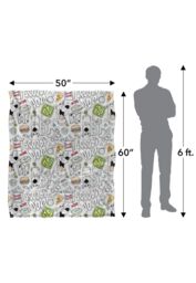 Scooby Doo Blanket, 152x127 cm Scooby All Over Silky Touch Super Soft Throw Blanket in White - thumbnail 5