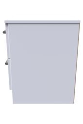 Ready Assembled 2 U Cornwall 2 Drawer Bedside Cabinet (Ready Assembled) in White - thumbnail 2