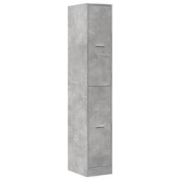 Berkfield Home Elegant Apothecary Cabinet¬†Concrete Grey 30x41x174.5 cm Engineer - thumbnail 1