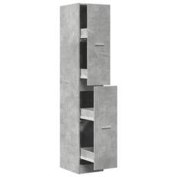 Berkfield Home Elegant Apothecary Cabinet¬†Concrete Grey 30x41x174.5 cm Engineer - thumbnail 3