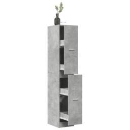 Berkfield Home Elegant Apothecary Cabinet¬†Concrete Grey 30x41x174.5 cm Engineer - thumbnail 2
