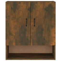 Berkfield Home Wall Cabinet Smoked Oak 60x31x70 cm Engineered Wood in Brown - Size: 60 x 31 x 70 cm - thumbnail 5