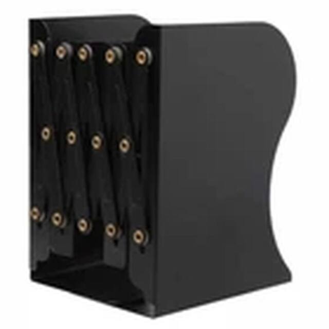 Havendro Black Heavy Duty Metal Bookends Office Stationery Extensible School - image 1
