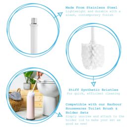 Harbour Housewares Replacement Toilet Brush Head in Black - thumbnail 2