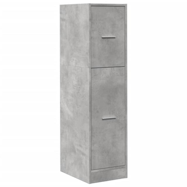 Berkfield Home Elegant Apothecary Cabinet Concrete Grey 30x41x118 cm Engineered Wood - Size: 30 x 41 x 118 cm - image 1