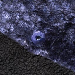 OHS Gaming Waffle Sherpa Fleece Reversible Duvet Cover Bedding Set in Dark Navy - Size: Double - thumbnail 2