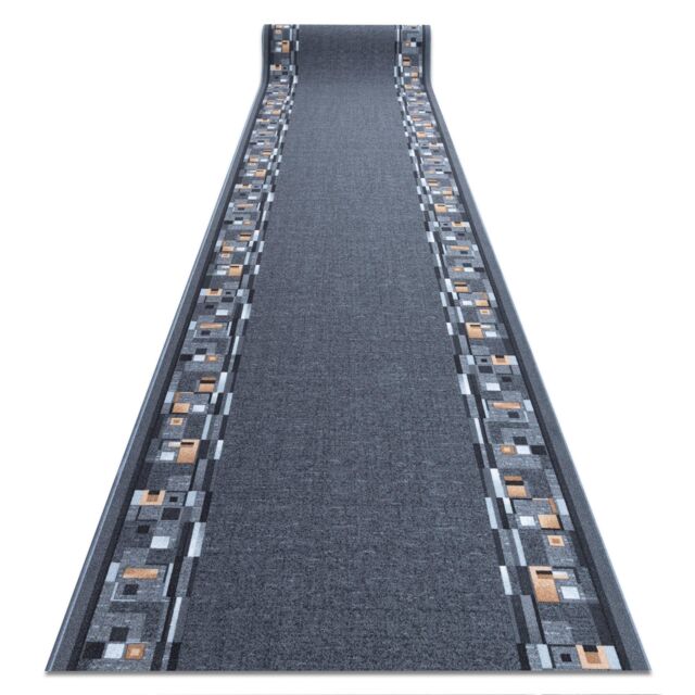 RugsX Anti-Slip Bombay Runner in Grey - Size: 67 cm x 570 cm - image 1