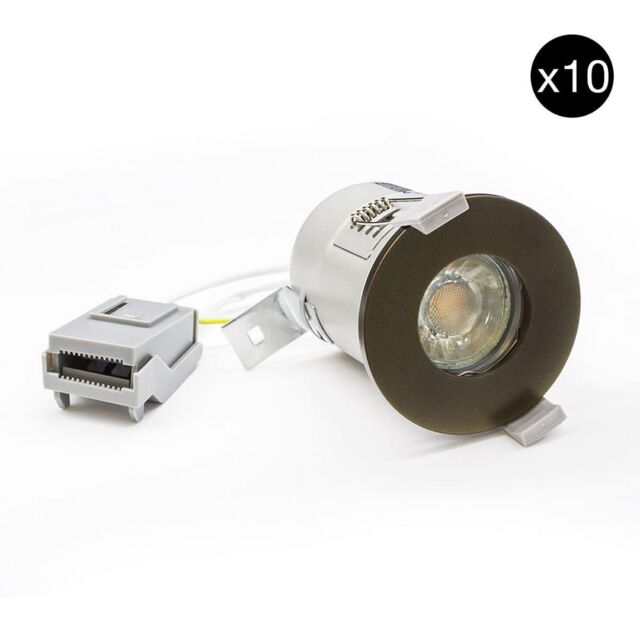 SE Home 10 PACK - Bronze GU10 Fire Rated Downlight - IP65 - image 1