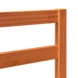 Berkfield Home Stunning Bed Headboard Wax brown 105.5 x 4 x 104 cm Solid pine wood - thumbnail 7