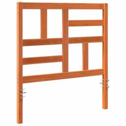 Berkfield Home Stunning Bed Headboard Wax brown 105.5 x 4 x 104 cm Solid pine wood - thumbnail 3