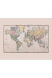 Origin Murals Historic World Map Wall Mural in Natural - Size: W350 cm x H280 cm - thumbnail 2