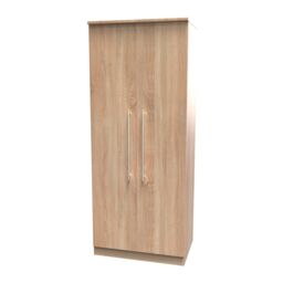 Ready Assembled 2 U Carlton 2 Door Wardrobe (Ready Assembled) in Light Oak - Size: Large - thumbnail 4