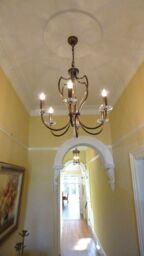 Loops 6 Bulb Chandelier Hanging Pendant LIght Dark Bronze LED E14 60W Bulb - thumbnail 2
