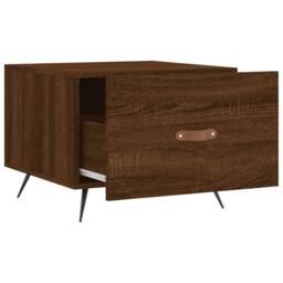 Berkfield Home Decorative Coffee Tables 2 pcs Brown Oak 50x50x40 cm Engineered Wood - Size: 50 x 50 x 40 cm - thumbnail 7