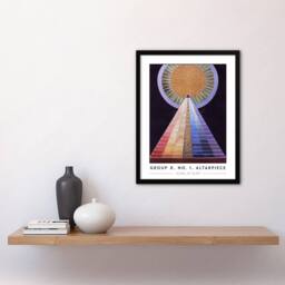 Artery8 Hilma Af Klint Group X No 1 Altarpiece Abstract Framed Wall Art Print - Size: A4 - thumbnail 4