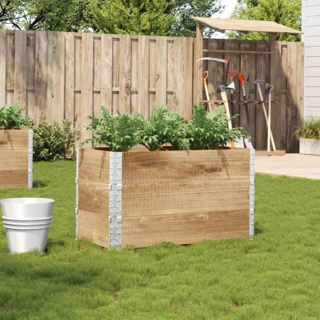 Berkfield Home Garden Planter 100x50 cm Solid Wood Pine in Brown - image 1