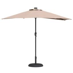 Berkfield Home Garden Parasol Taupe Medium Fabric - thumbnail 3