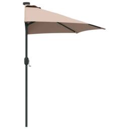 Berkfield Home Garden Parasol Taupe Medium Fabric - thumbnail 6