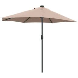 Berkfield Home Garden Parasol Taupe Medium Fabric - thumbnail 7