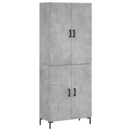 Berkfield Home Highboard Concrete Grey 69.5x34x180 cm Engineered Wood - thumbnail 2