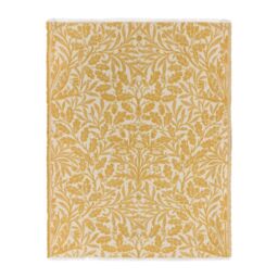 Morris & Co Acorn Tonal Jacquard Throw in Gold - Size: 130 cm x 170 cm - thumbnail 4
