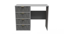 Ready Assembled 2 U Dallas 4 Drawer Vanity (Ready Assembled) in Mid Grey - thumbnail 2