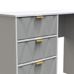 Ready Assembled 2 U Dallas 4 Drawer Vanity (Ready Assembled) in Mid Grey - thumbnail 7