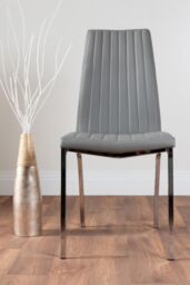 FurnitureboxUK Imperia 6 Grey Dining Table & 6 Isco Chairs - thumbnail 8