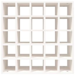 Berkfield Home Wine Cabinet White 56x25x56 cm Solid Wood Pine - Size: 56 x 25 x 56 cm - thumbnail 5