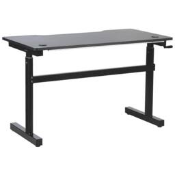 Wyld and Coco Adjustable Gaming Desk 120x60cm Black with RGB Lights - Size: 120x60 cm - thumbnail 6