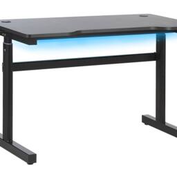 Wyld and Coco Adjustable Gaming Desk 120x60cm Black with RGB Lights - Size: 120x60 cm - thumbnail 2