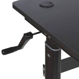 Wyld and Coco Adjustable Gaming Desk 120x60cm Black with RGB Lights - Size: 120x60 cm - thumbnail 7