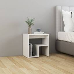 Berkfield Home Bed Cabinets 2 pcs High Gloss White 40x30x40 cm Engineered Wood - Size: 40 x 30 x 40 cm - thumbnail 6