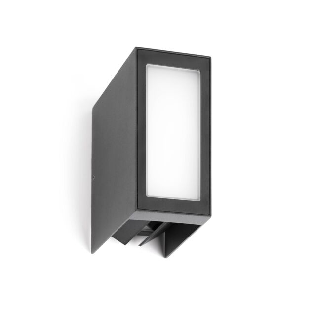 Netlighting Log LED Outdoor Wall Light White Dark Grey IP54 - image 1