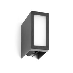 Netlighting Log LED Outdoor Wall Light White Dark Grey IP54