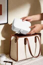 SHEONLY Women's Portable Multi-functional Jewellery Storage Box in White - thumbnail 7