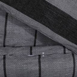 Berkfield Home Elegant Duvet Cover Set Dark Grey 140x200 cm Cotton - thumbnail 4